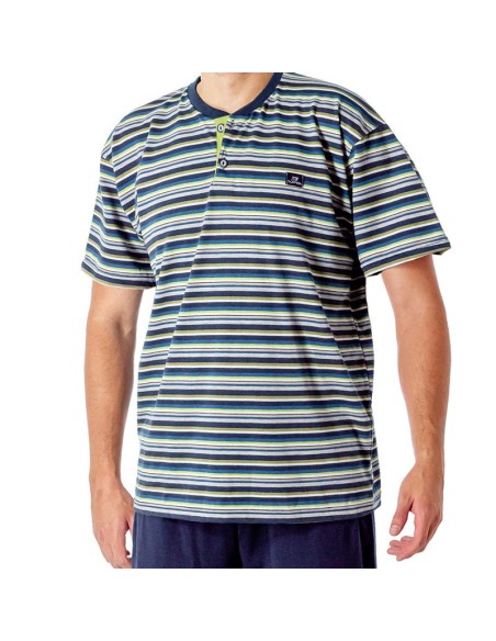 pijama en manga corta de algodón para hombre turmalina de dormen