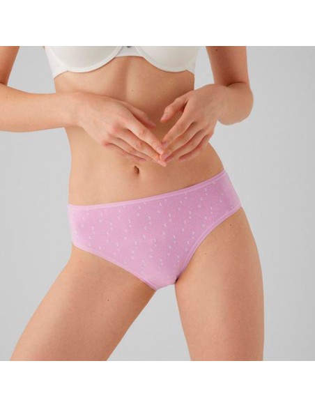 braga midi de mujer en algodón del pack de 2 ysabel mora en malva modelo luna