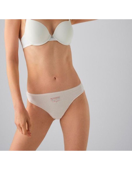 tanga en algodón para mujer en salmón claro del pack de 2 de ysabel mora rosa palo-salmón modelo primavera