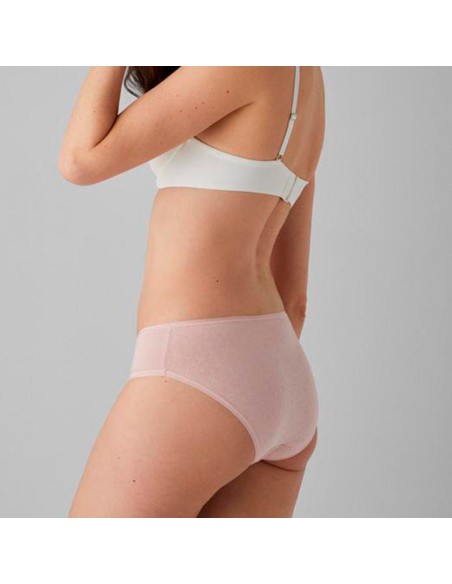 braga midi en algodón parte trasera en rosa palo del pack de 2 modelo Isabel de ysabel mora