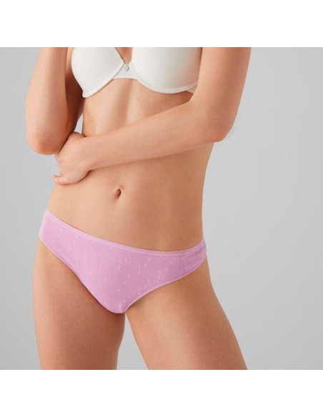 tanga de algodón para mujer ysabel mora del pack de 2 luna en malva