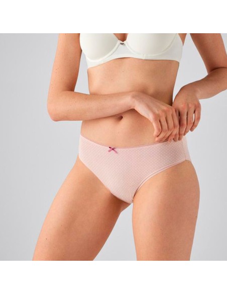braga midi en algodón para mujer en rosa palo de ysabel mora modelo cereza