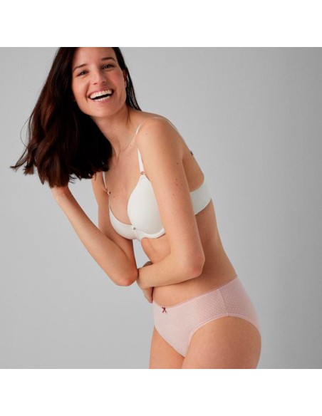 braga midi lateral de ysabel mora en rosa palo modelo cereza