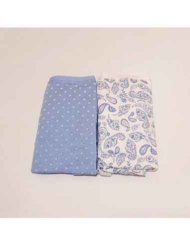 pack de bragas midi para mujer flowers de ysabel mora en celeste-azul mar