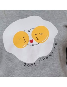 pijama de mujer para invierno en algodón promise huevos fritos 2