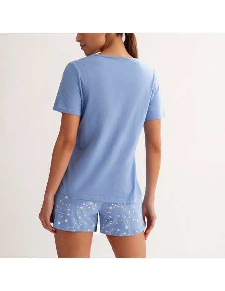pijama de mujer universo de promise para mujer en manga corta parte trasera