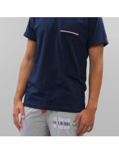 pijama de hombre en algodón de manga corta de sonia modelo alejandro 2