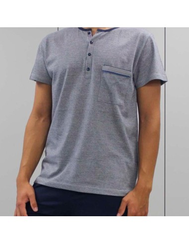 pijama de hombre de verano con bolsillo frontal de sonia modelo sueño marítimo
