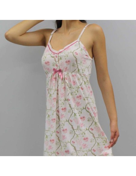 camisola de mujer dulce flor para verano de mujer en algodón  de sonia
