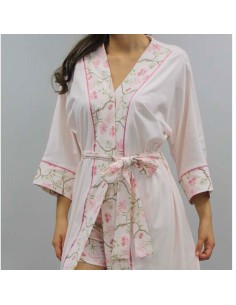 bata de mujer fina en algodón de manga larga día primaveral de sonia 2