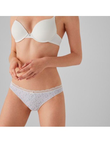 tanga de mujer gris del pack de 2 nube rosa en algodón de ysabel mora nube rosa