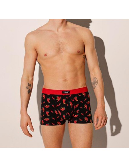 bóxer pack de 2 en algodón para hombre de ysabel mora modelo chili picante