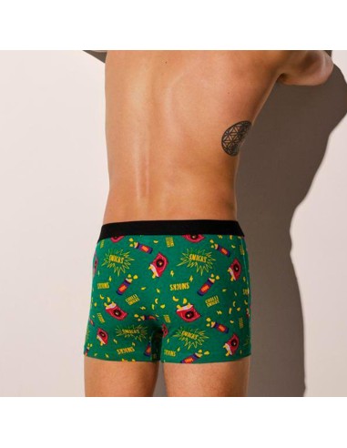 parte trasera del bóxer de hombre verde del pack de 2 de ysabel mora modelo chili picante