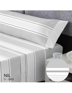 Juego de sábanas en tela modelo gael en marino de catotex serena 2