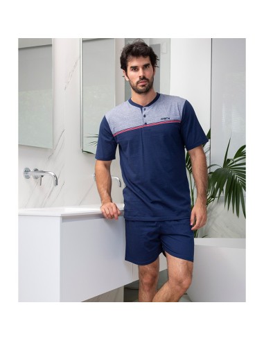 pijama de hombre para verano en algodón de muslher modelo bienvenido