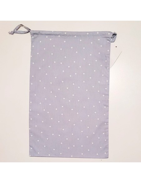 bolsa de pan en tela azul estrellado de dolz