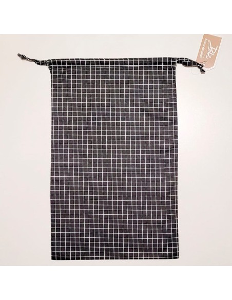 bolsa de pan en tela de dolz cuadro negro