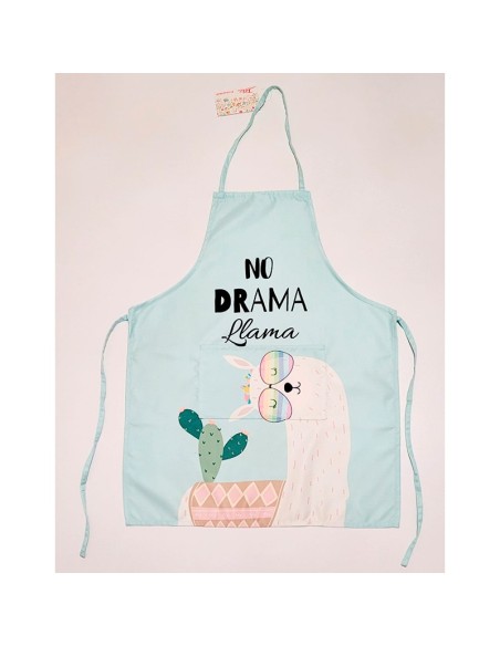 delantal de cocina en tela modelo llama de dolz