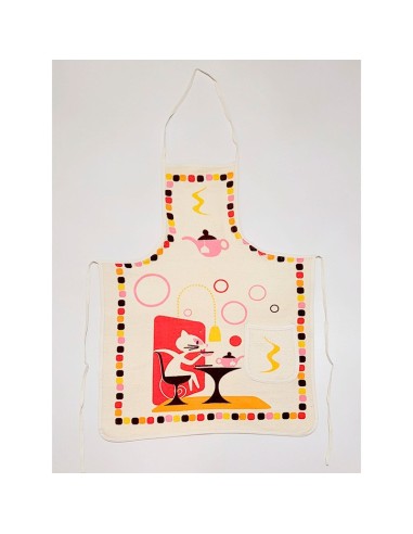 delantal de rizo para cocina gato rojo dolz