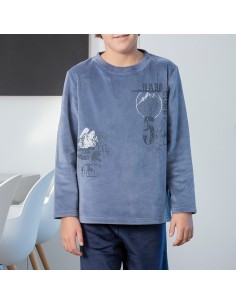 pijama de niño para invierno suave y cálido de muslher modelo 54 2