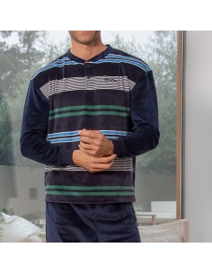 pijama de invierno para hombre de muslher en spandex modelo manolo 2