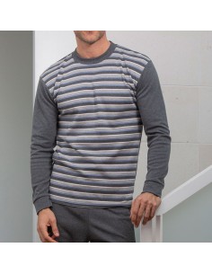 pijama de hombre para invierno en algodón de muslher modelo bruselas 2