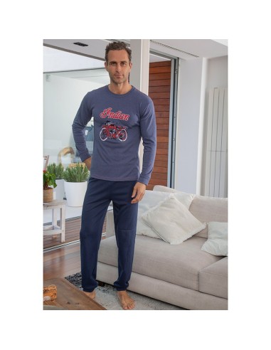 Pijama de hombre para invierno en algodón modelo indian de muslher