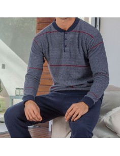 pijama muslher para hombre en punto milano modelo iker 2