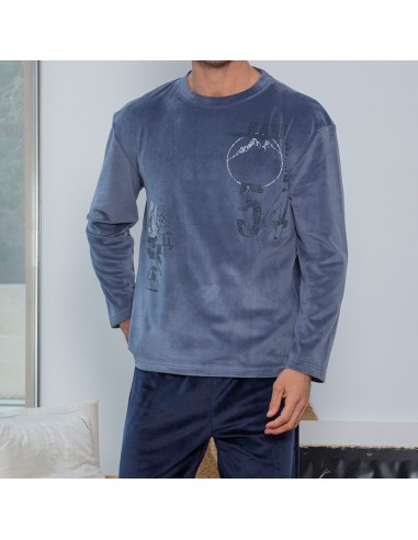 pijama de invierno para hombre suave y cálido montañero de muslher