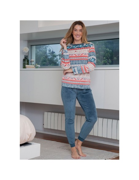 pijama de mujer en spandex de muslher modelo delia