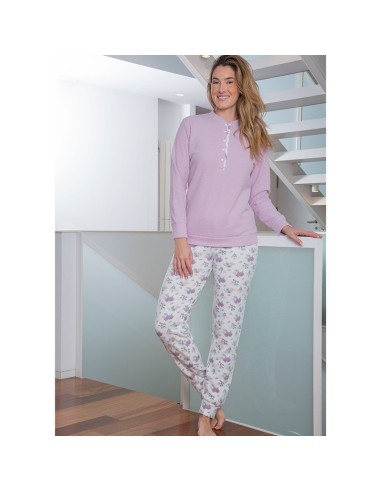 muslher pijama de mujer en punto milano modelo nuria