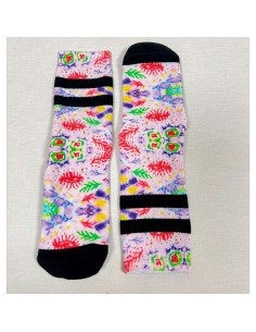 Calcetín de mujer para crossfit en algodón de sacha modelo abstracto 2