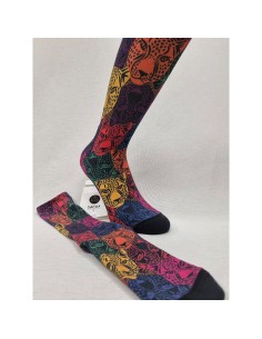 calcetines para deporte de hombre en algodón de sacha modelo leopardo 2