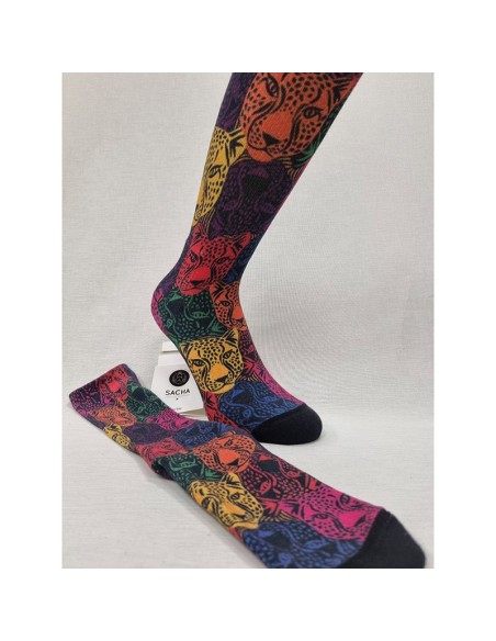 calcetines de hombre para crossfit modelo leopardo de sacha