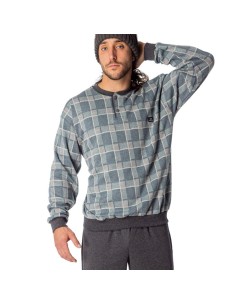 pijama dormen para hombre en algodón térmico modelo invierno verde 2