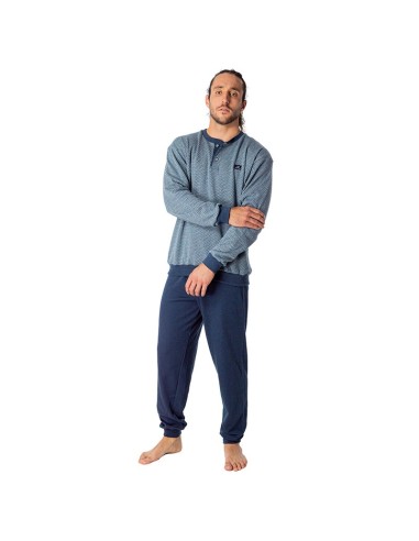 pijama de hombre en algodón térmico modelo pablo de dormen