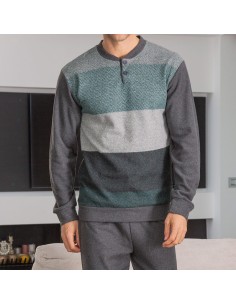 pijama de hombre en punto milano modelo pedro de muslher 2