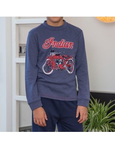 pijama de niño en algodón de invierno modelo Indianápolis de niño de muslher 2