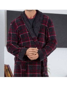 Batín de hombre corto cruzado modelo Algarve en gris 2