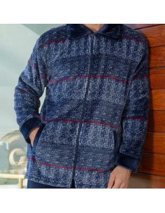 bata de hombre corta con cremallera modelo Rodrigo de muslher 2