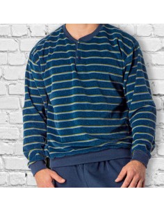 pijama de hombre para invierno en terciopelo modelo Héctor de dormen 2