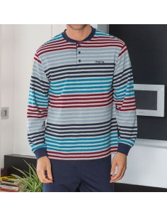 Pijama de hombre en algodón para entre tiempo modelo Pascual de muslher 2