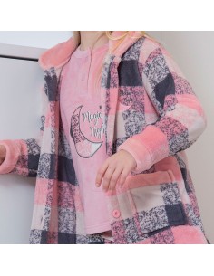 bata de niña para invierno con botones muslher modelo luna 2