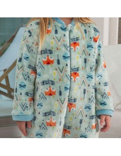 pijama manta en coralina modelo zorrito de muslher 2