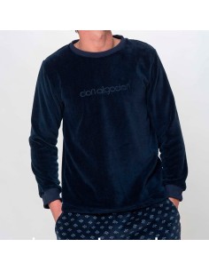 pijama de hombre en coralina don algodón modelo Javier 2