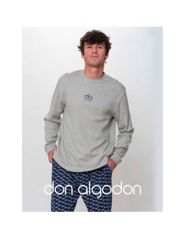 pijama de hombre en algodón de invierno de la marca don algodón