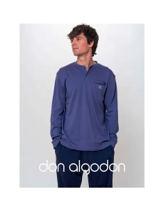 Pijama Don Algodón Azul