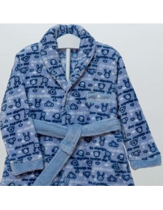 bata de bebe para niño don algodón modelo animals 2