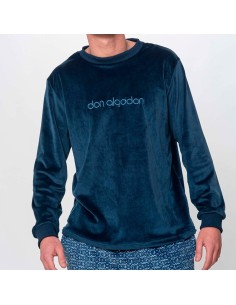 pijama de don algodón para hombre modelo ajedrez para invierno 2