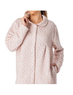 bata de mujer acolchada para invierno modelo Laila de leniss 2